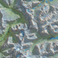 Peaks of Glacier | Topographic Map of Glacier National Park, Montana USA