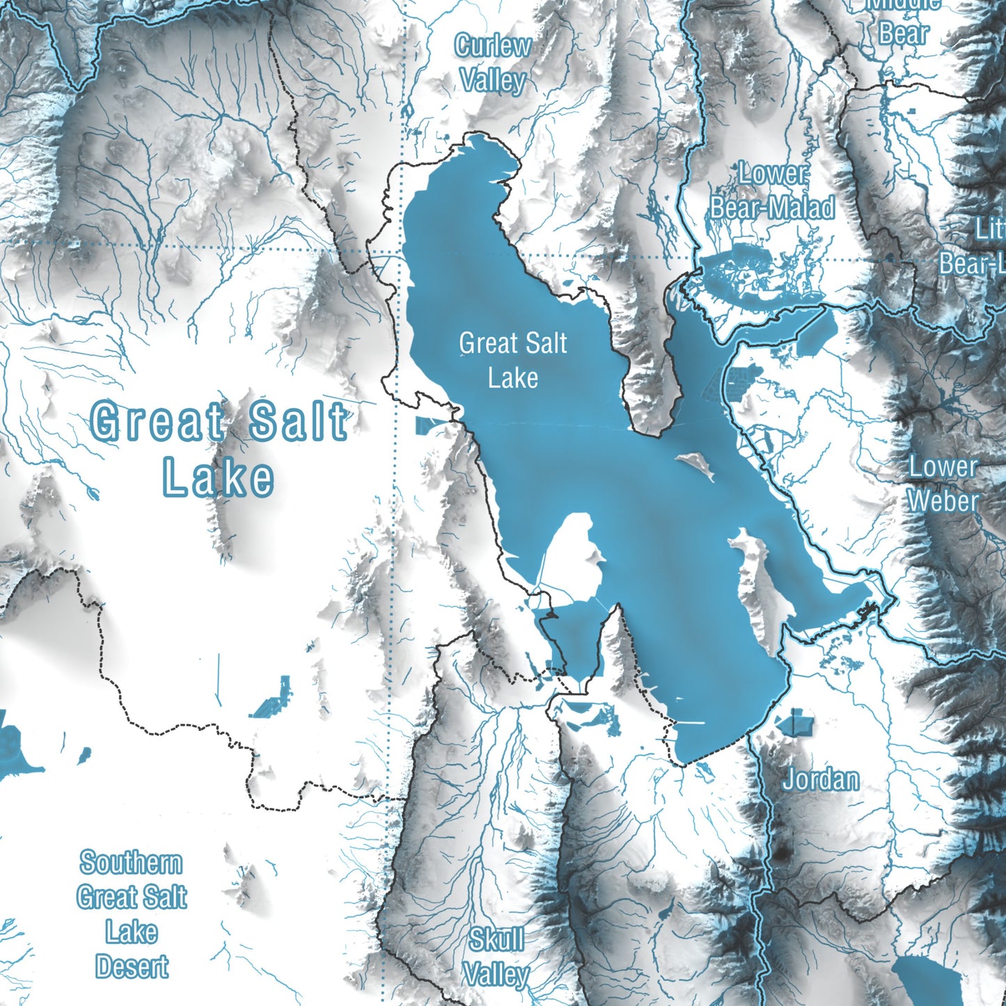 Utah, USA | Hydrologic Map