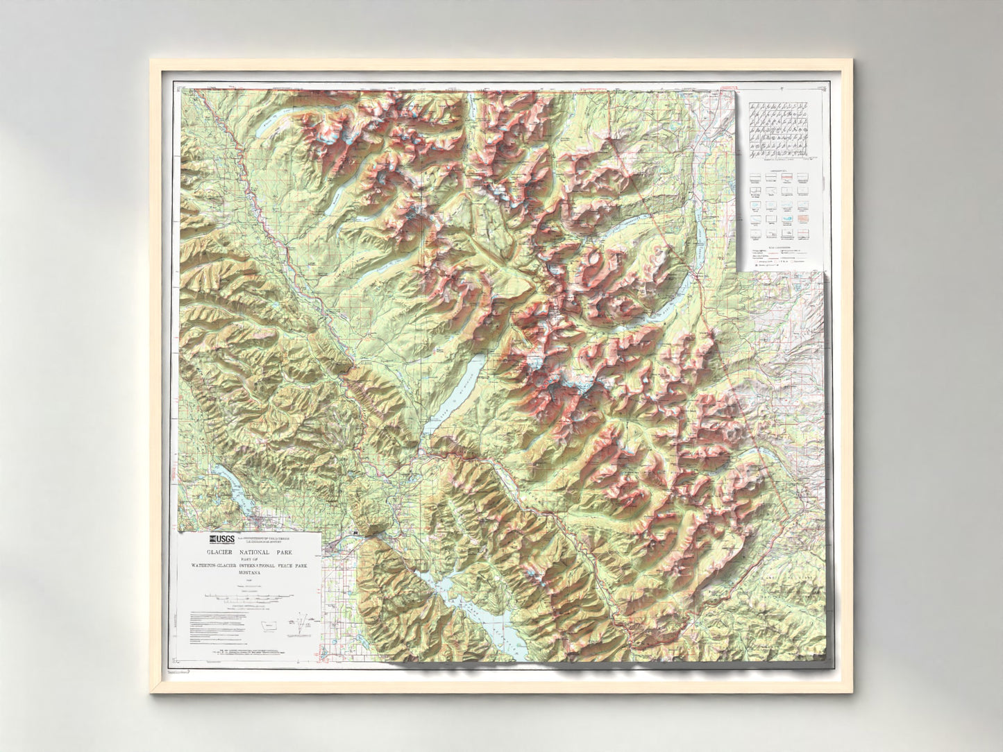 1998 Glacier National Park | Topographic USGS Map