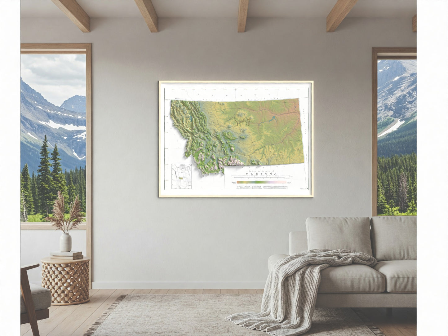 Montana Ranges and Rivers | Ultimate Topographic Map of Montana