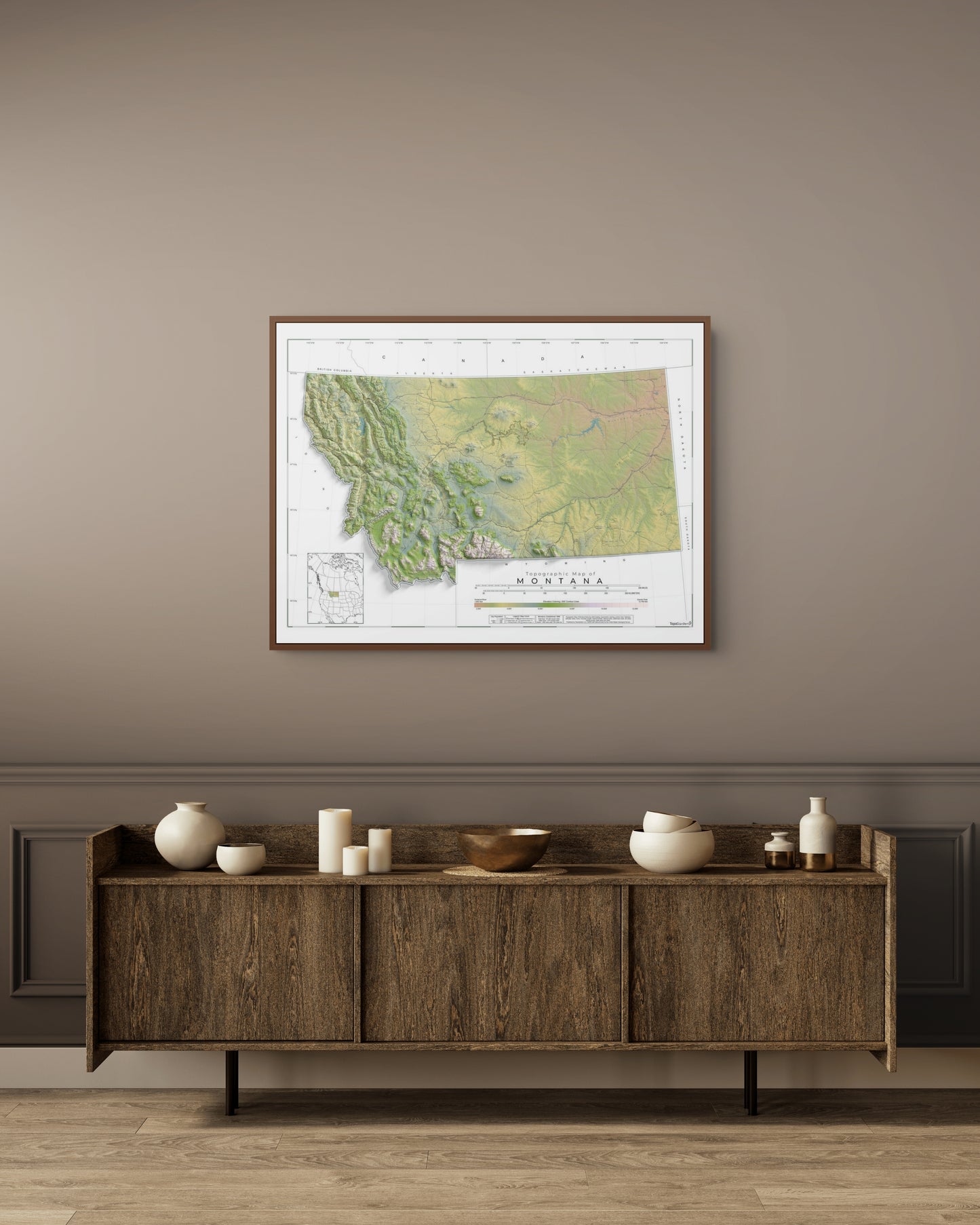 Montana Ranges and Rivers | Ultimate Topographic Map of Montana