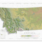 Montana Ranges and Rivers | Ultimate Topographic Map of Montana