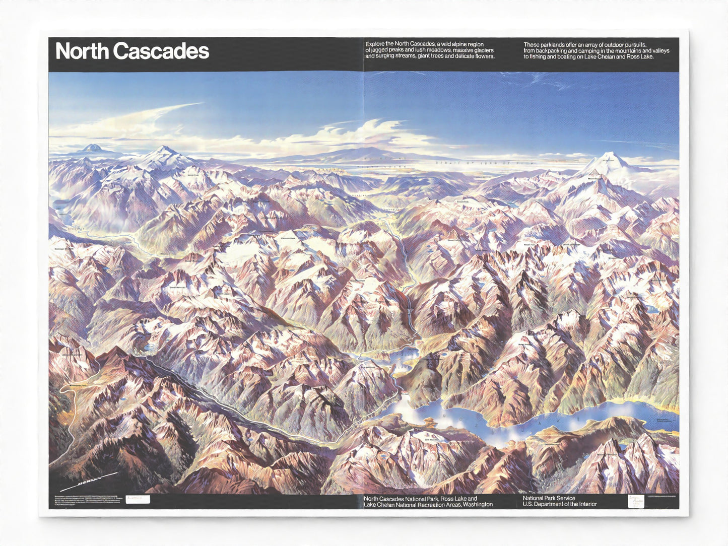 1984 North Cascades National Park | Panoramic Map