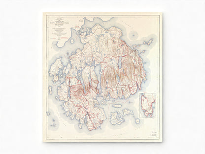 1942 Acadia National Park | USGS Historic Topographic Map