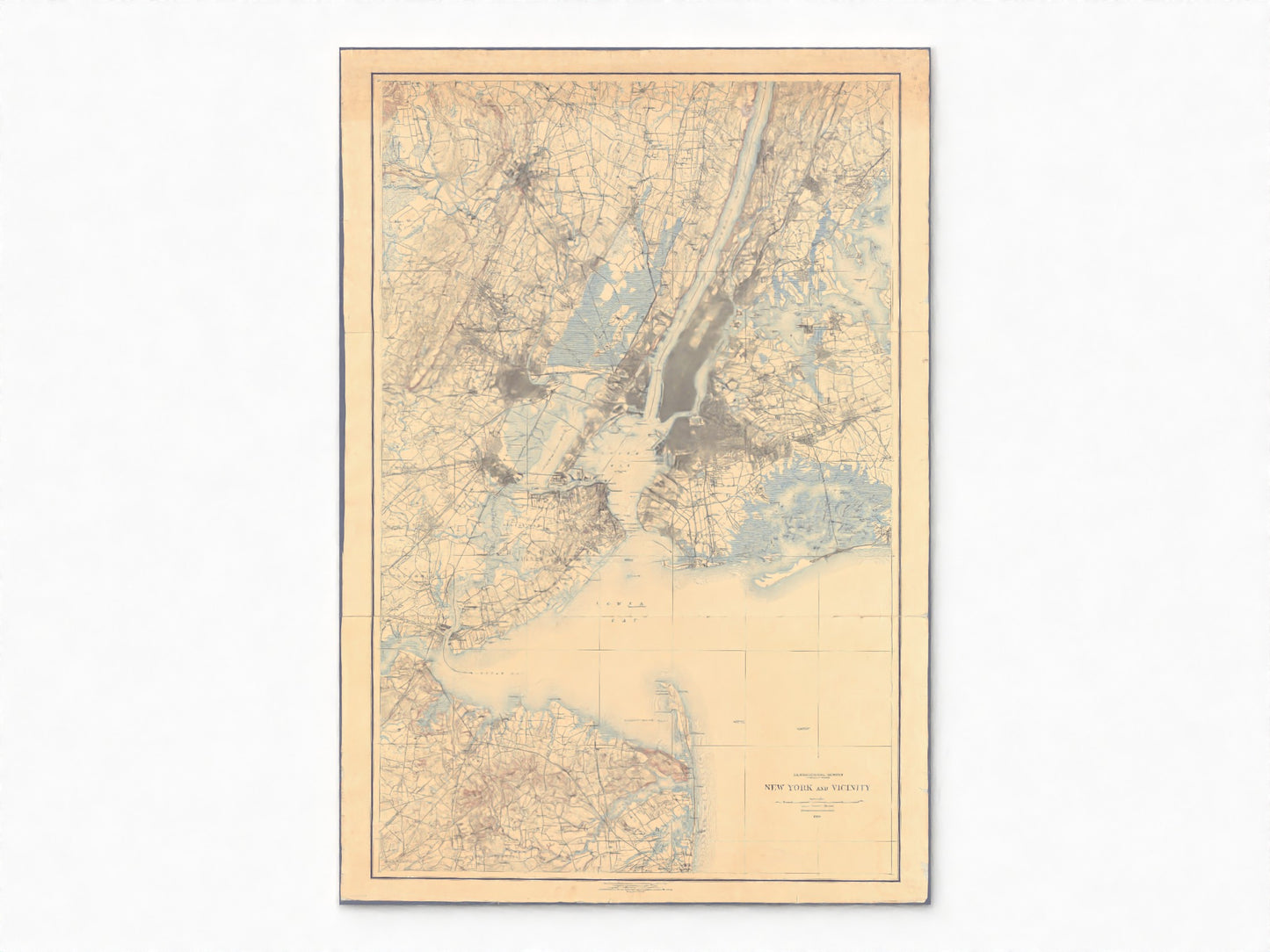 1895 New York City Map | Historic Topographic Map