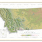 Montana Ranges and Rivers | Ultimate Topographic Map of Montana