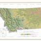 Montana Ranges and Rivers | Ultimate Topographic Map of Montana
