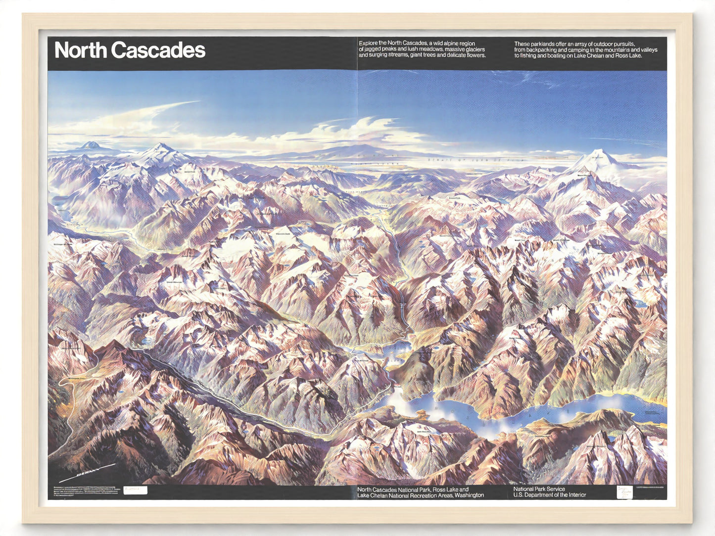 1984 North Cascades National Park | Panoramic Map