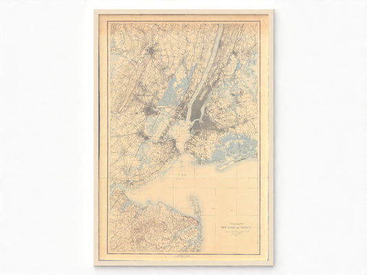 1895 New York City Map | Historic Topographic Map