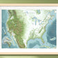 Conservation Areas of The USA and Canada | Shaded Relief Map with National Parks, Forests and Wildlife Management Areas