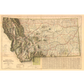 1926 Topographic Highway Map of Montana