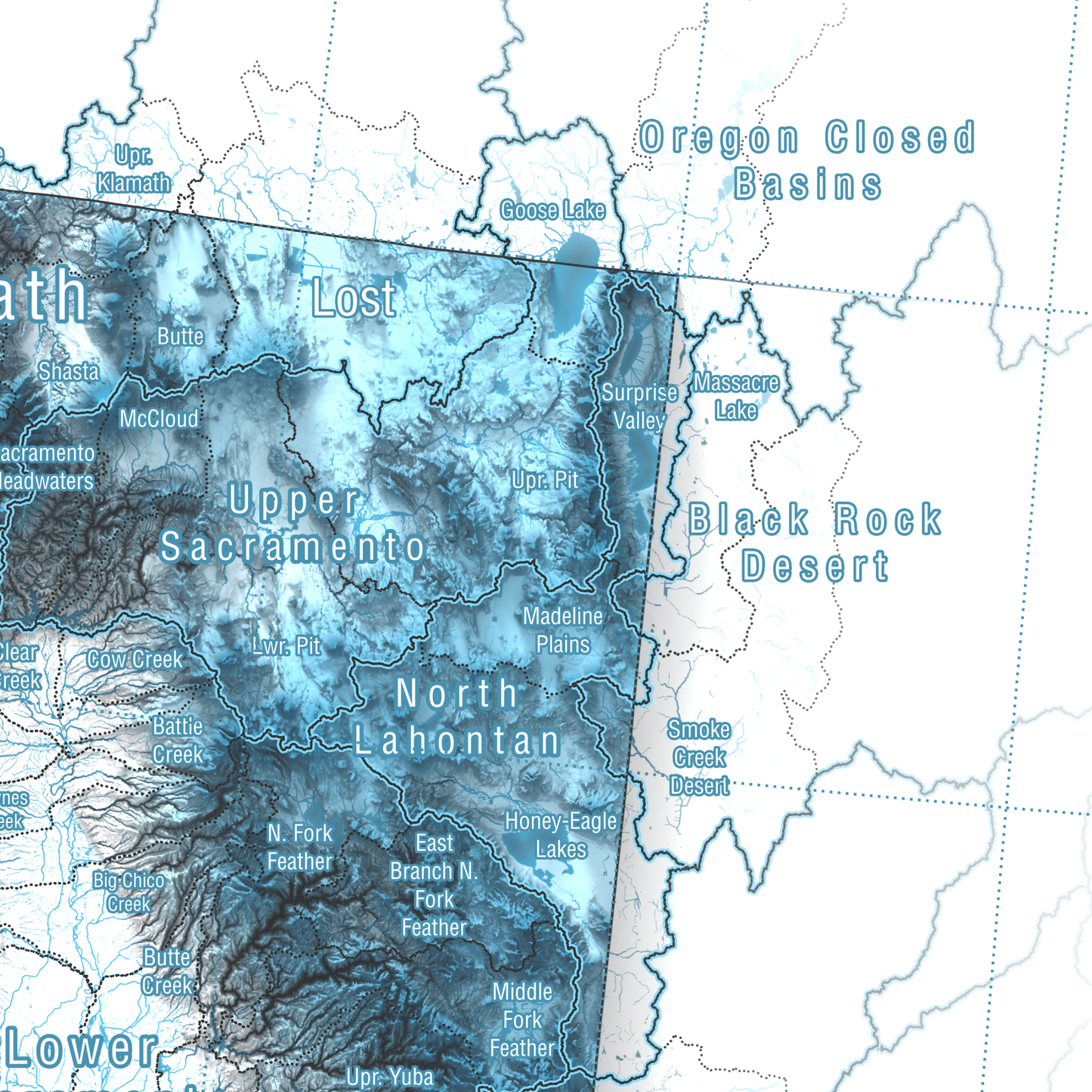 California, USA | Hydrologic Map